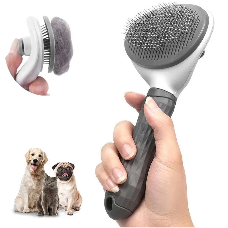 Stainless Steel Pet Comb | Needle Comb for Dog and Cat Hair Removal & Floating Hair Cleaning