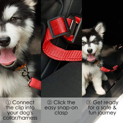 Adjustable Pet Dog Car Seat Belt | Safety Harness for Small & Medium Dogs | Travel Pet Supplies