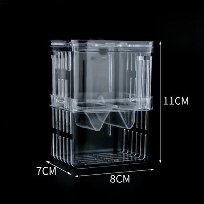 High Clear Fish Breeding Box | Multifunctional Aquarium Isolation Tank for Guppies & Fry