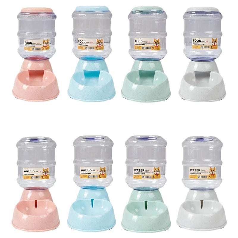 Automatic Pet Feeders & Water Dispensers | Dog & Cat Food and Water Bowl Set for Convenient Feeding