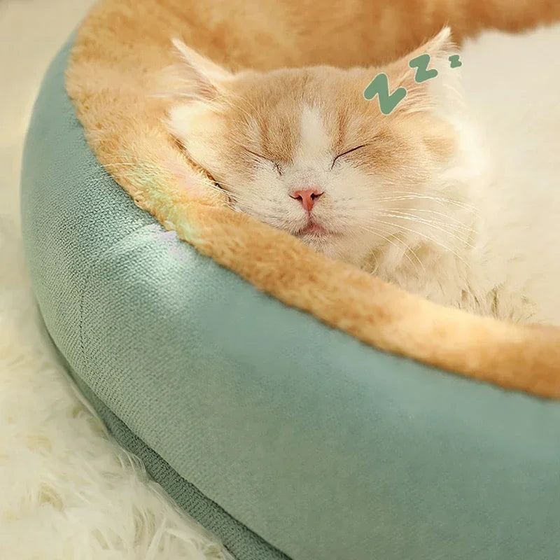 Kimpets Non-Slip Winter Warm Cat and Dog Bed | Removable Washable Soft Puppy Cushion Kennel