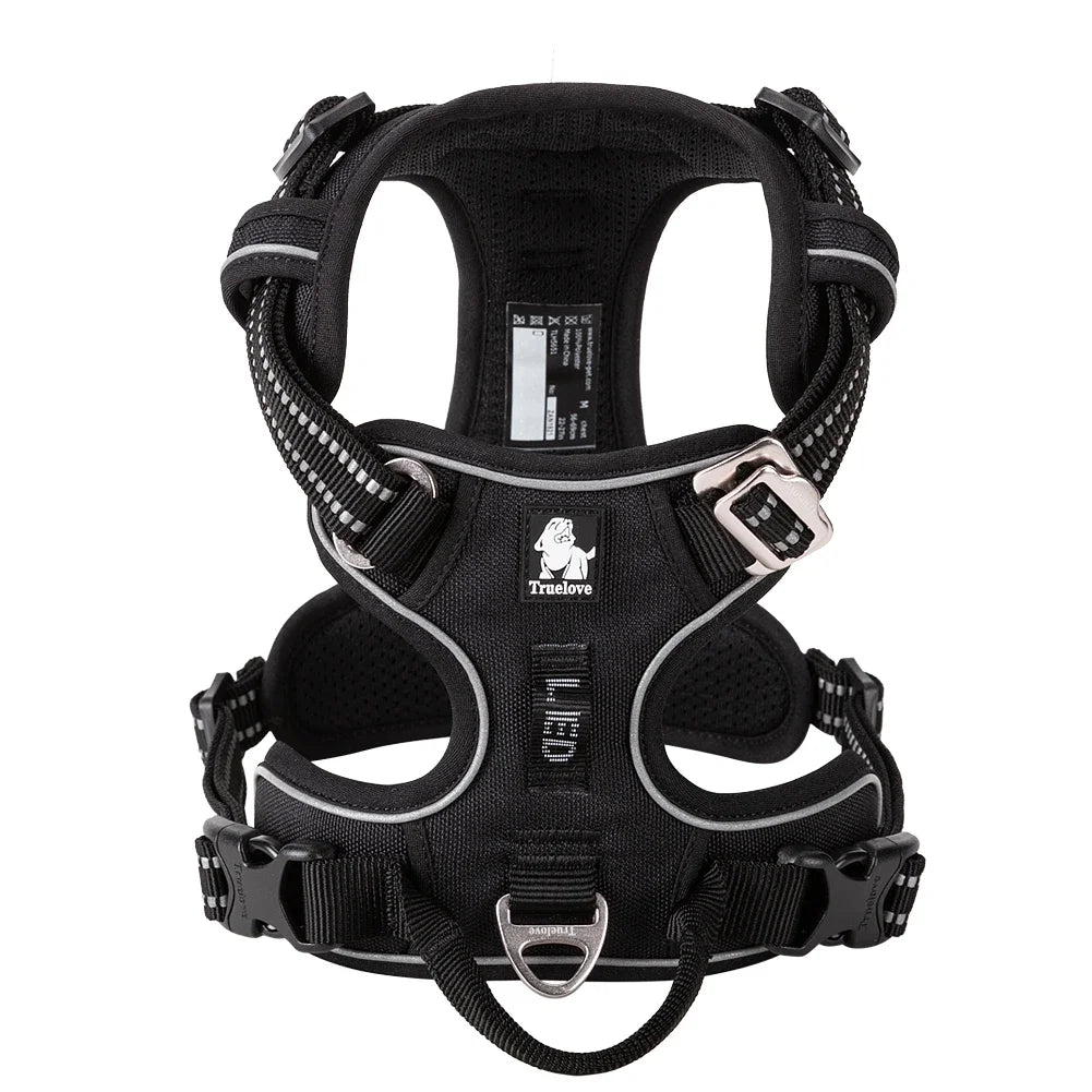 TRUE LOVE No Pull Reflective Dog Harness | Adjustable, Comfortable Nylon Pet Harness