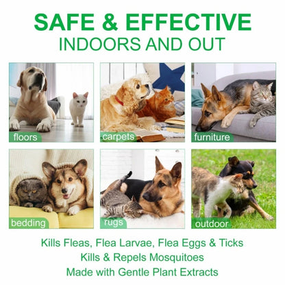 Fleas and Tick Treatment for Dogs | Prevention and Control Spray for Home Use