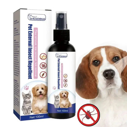 100ml Pet Dog Cat Anti Flea Drops | Insecticide Flea and Tick Remover Spray for Effective Pest Control