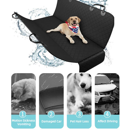 Waterproof Dog Car Seat Cover | Hammock Style Rear Seat Protector for Safe Pet Travel