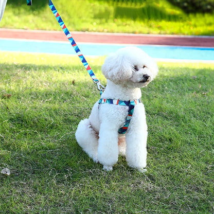 Dog Harness Vest and Leash Set Pet Vest Harness Adjustable Dog Leash Breathable Pet Harness For Small Medium Dogs Pet Supplies