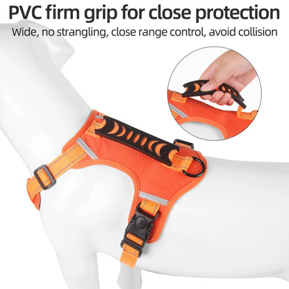 No Pull Large Dog Harness | Adjustable Reflective Vest for Small, Medium & Large Dogs | Outdoor Travel French Bulldog Accessories