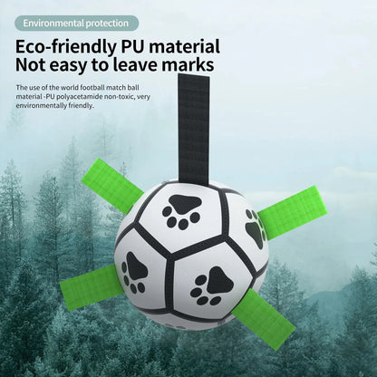 Interactive Dog Toy Football | Bite-Resistant Training Ball for Dogs - Perfect for Pulling and Fetching