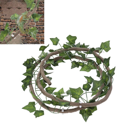 Flexible Reptile Vines with Suction Cups | Jungle Climber Habitat Decor for Lizards, Geckos & Snakes