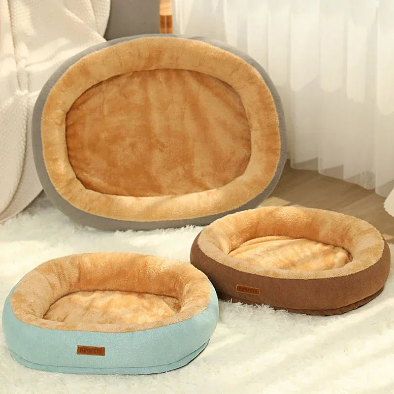 Kimpets Non-Slip Winter Warm Cat and Dog Bed | Removable Washable Soft Puppy Cushion Kennel