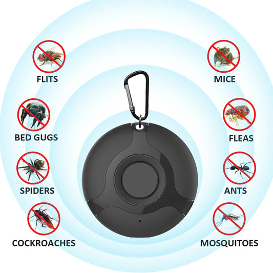 Portable USB Ultrasonic Mosquito Repeller | Flea and Tick Pest Control for Pets and Dogs