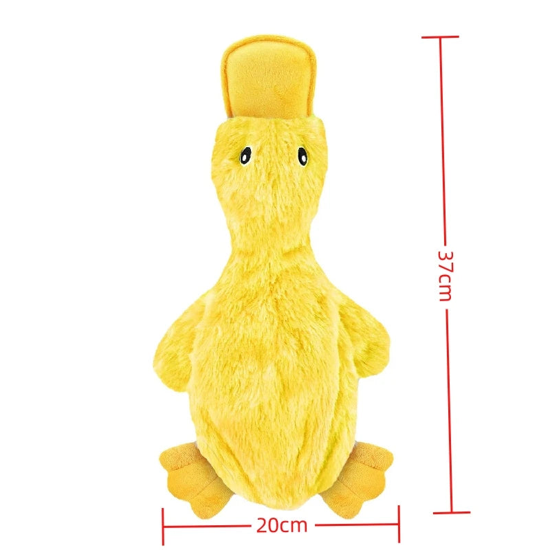 Interactive Dog Plush Sound Toy | Cute Yellow Duck for Training and Chewing - No Fill Pet Supplies for Cats and Dogs