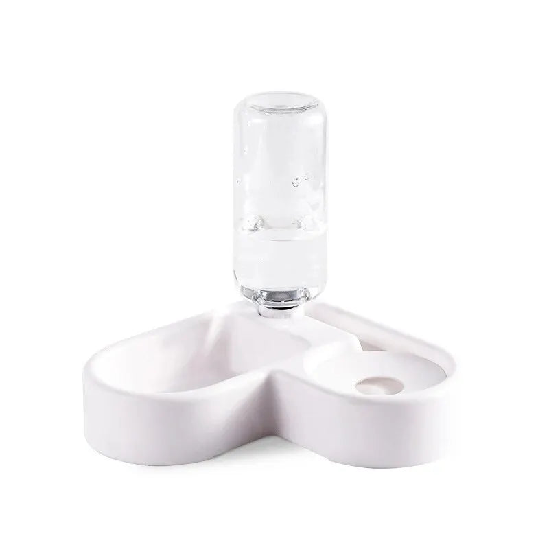 Double Dog and Cat Bowl Set | Pet Feeding Bowls for Cats and Small Dogs