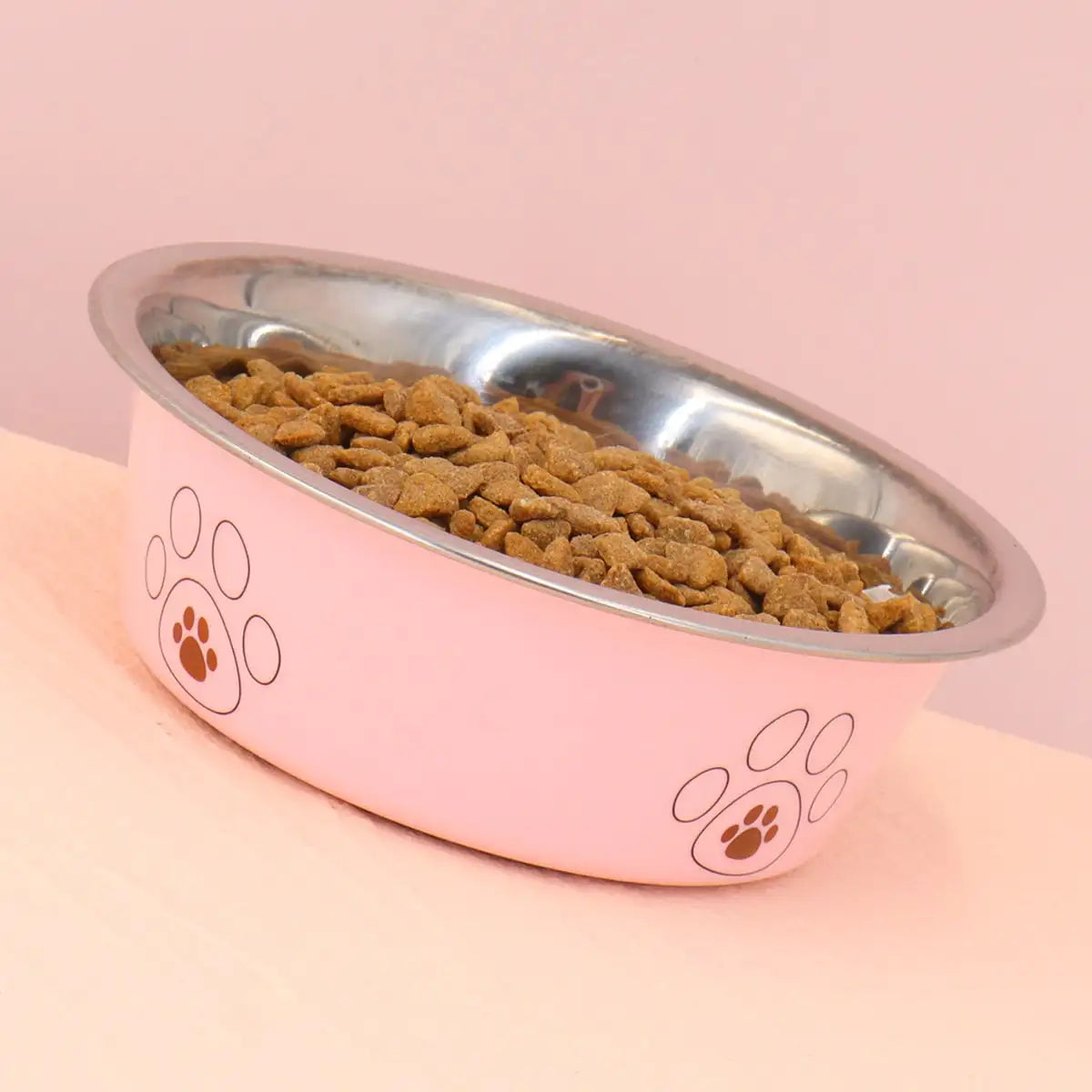 Non-Slip Stainless Steel Pet Bowl | Easy to Clean Dog & Cat Feeder for Indoor Use