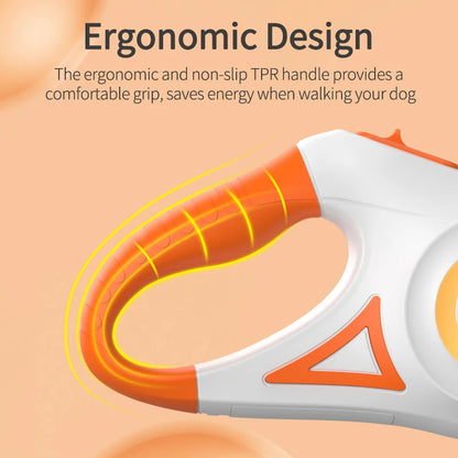 ROJECO Automatic Retractable Dog Leash | LED Luminous Light Straps for Dogs & Puppies